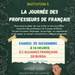 LA JOURNÉE DES PROFESSEURS DE FRANÇAIS
